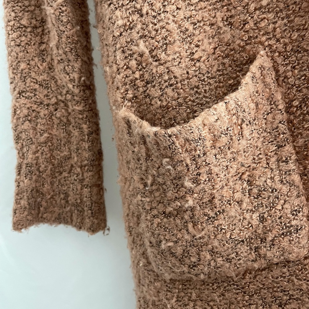 Long Tan Boho-style Cardigan - Picture 3 of 4